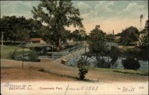 Decatur Illinois IL Dreamland Amusement Park c1910 Rotograph Vintage Postcard