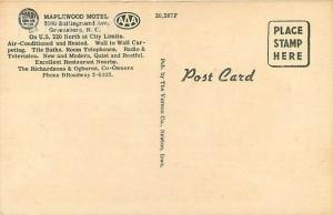 NC, Greensboro, North Carolina, Maplewood Motel, Multi View, Vernon Company