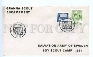 418984 SWEDEN 1981 year Granna Boy Scout camp COVER