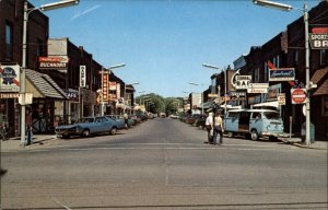 Spooner Wisconsin WI VW Volkswagen Bus Classic 1970s Cars Vintage Postcard