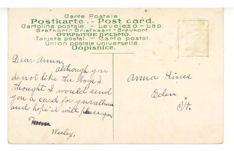 VT - Belvidere Corners. Greetings!    (glitter)