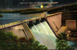 Tennessee Norris Dam and Lake By Night