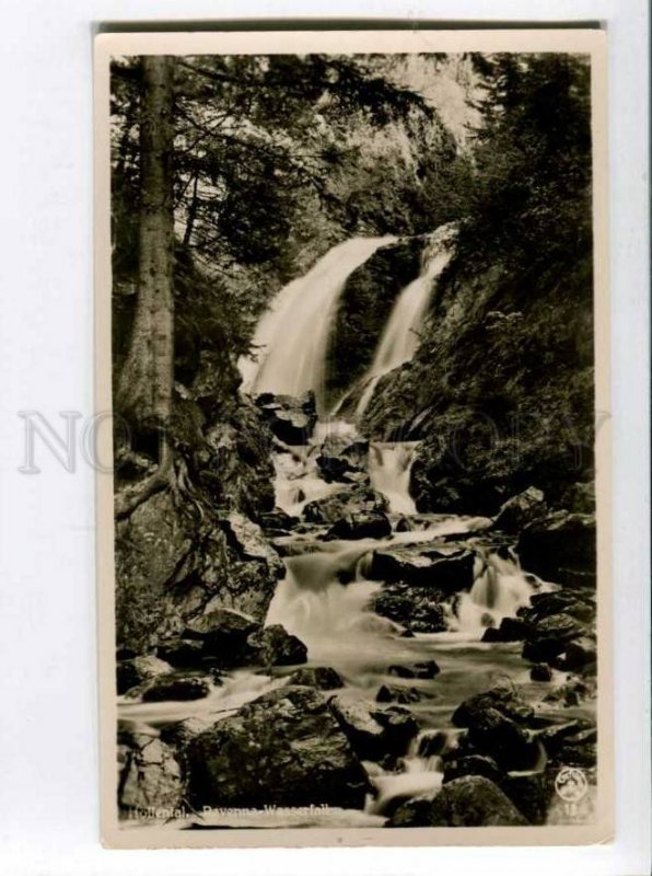 401279 GERMANY HOLLENTAL Ravenna Wasserfall Vintage photo PC