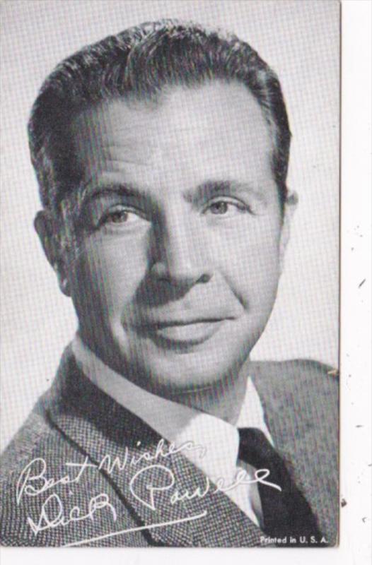 Vintange Arcade Card Dick Powell