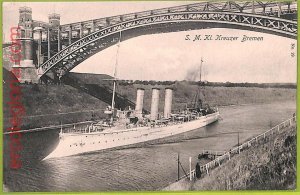 af7403 - VINTAGE POSTCARD Postcards - SHIP S.M.Kl. cruiser Bremen NAVI-