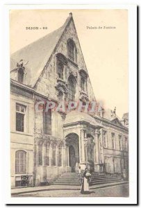 Dijon Old Postcard courthouse