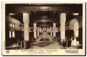 Old Postcard Marrakech L & # 39Hotel Mamounia Mamounia hotel