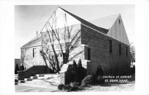 St John Kansas Church Of Christ Real Photo Antique Postcard K55346