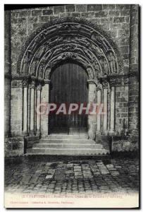 Old Postcard Parthenay Portal Notre Dame De La Couldre