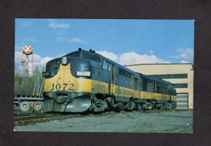 AK Aklaska Railroad Train Engines Locomotive 1072 & 1078 Anchorage Postcard