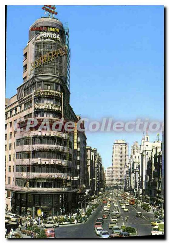 Postcard Modern Madrid Edificio El Capitol Avenida Jose Antonio Jose Antonio ...