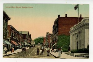 CT - Bristol. Lower Main Street ca 1907