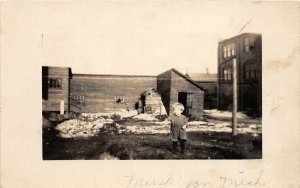 H50/ Muskegon Michigan RPPC Postcard c1920s Boy Child Alden Davenport  65