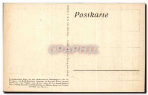 Old Postcard Fantaisie Diefenbach Per Arpera ad astra Monkeys