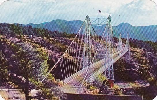 The Worlds Highest Bridge Spanning The Famed Royal Gorge At Canon City Colorado