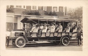 J4/ Lakewood New Jersey RPPC Postcard c10 Grayline Bus Tour The Towers 164