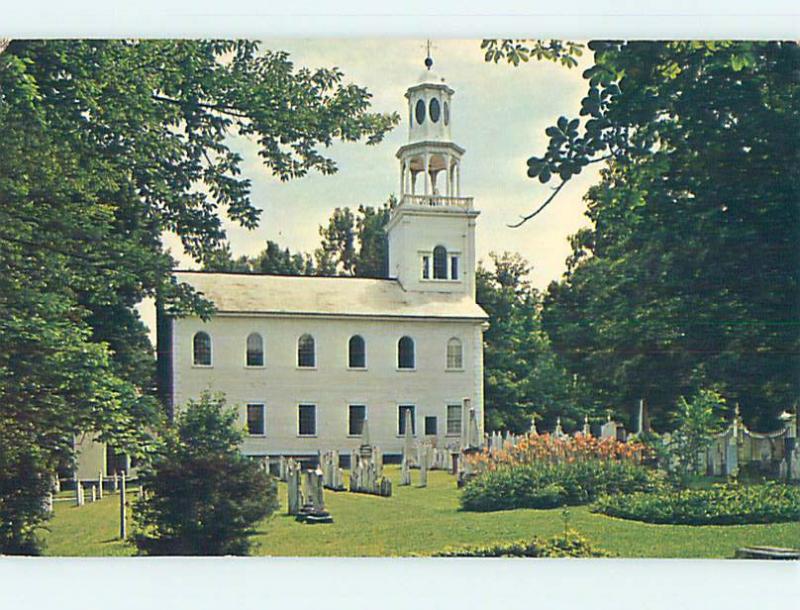 Unused Pre-1980 CHURCH SCENE Old Bennington Vermont VT L3813