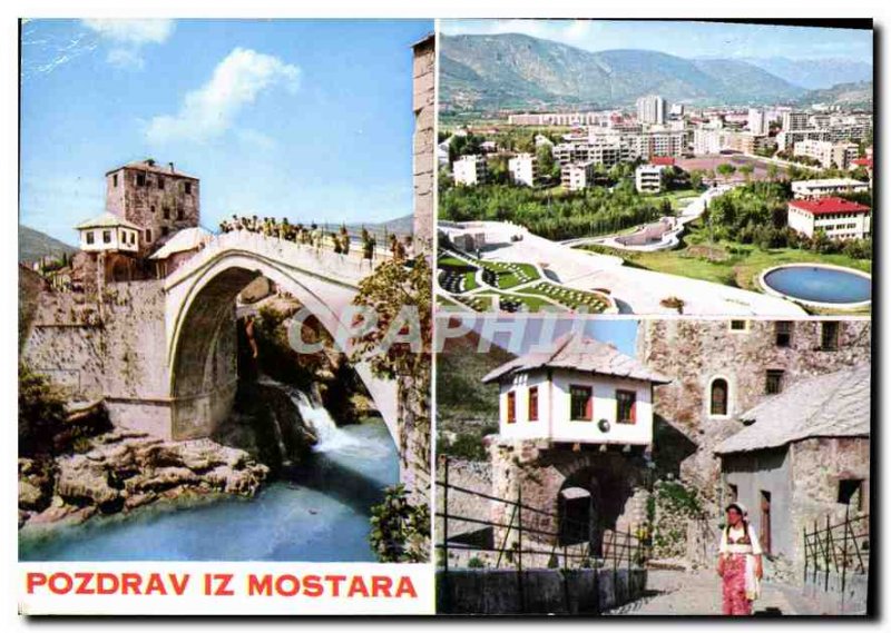 Postcard Modern Pozdrav iz Mostara