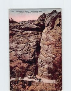 Postcard Devil's Slide, South Cheyenne Canyon, Colorado Springs, Colorado