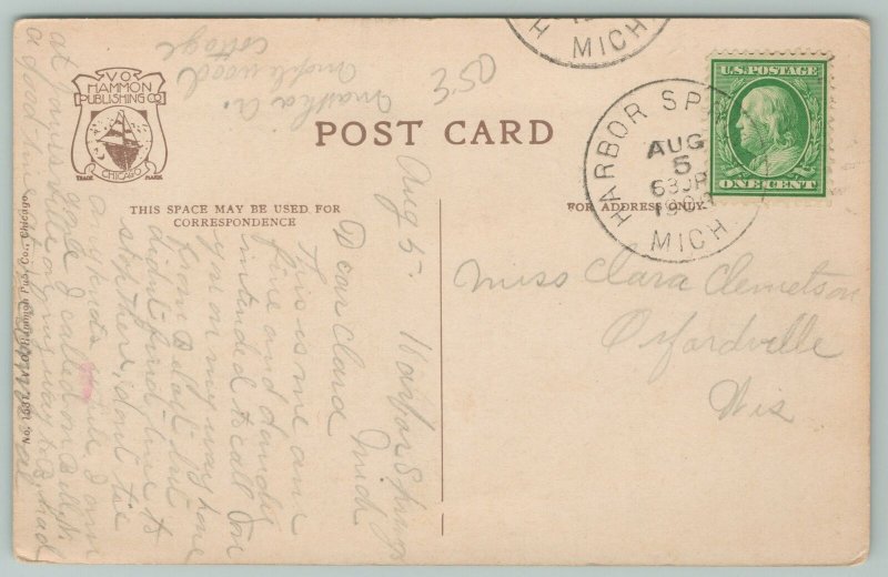 Mackinac Island Michigan~Old Block House~c1910 Postcard