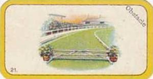 Carreras Vintage Cigarette Card Greyhound Racing No 21 Obstacle  1926
