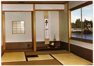 Tea Ceremony Room, Nikka Yuko Centennial Garden, Lethbridge AB, Chrome Postcard