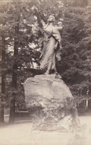 Oregon Portland City Park Sacajawea Statue Real Photo