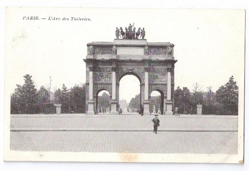 Paris L'Arc des Tuileries ca 1910 France