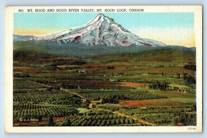 Portland Oregon OR Postcard Mt. Hood River Valley Loop Lost Lake c1957 Vintage
