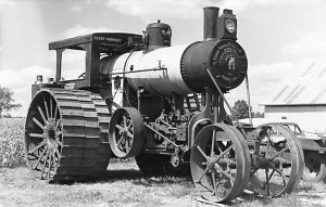 Equipment in a Field Real Photo kodak paper Farming Equipment Unused 