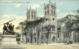 Grand Ave ME Church - MIlwaukee, Wisconsin WI Postcard