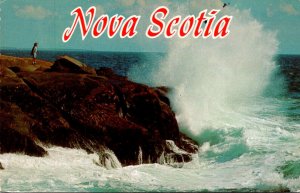 Canada Nova Scotia Rough Surf At Peggy's Cove 1984