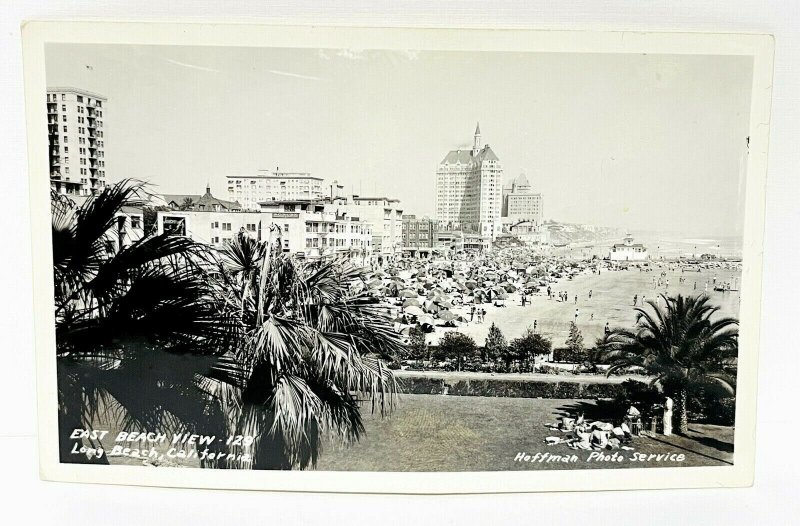 Early 1900s RPPC Long Beach California East Beach Grube Apartments