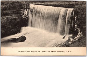 Postcard NJ Montville Decker's Falls Morris County