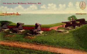 MD - Baltimore. Fort McHenry, Old Guns