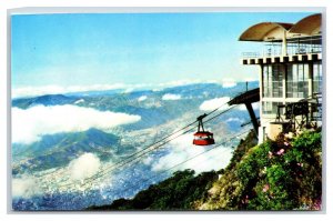 Caracas Venezuela Teleferico Del Avila Tram Gondola UNP Chrome Postcard S14