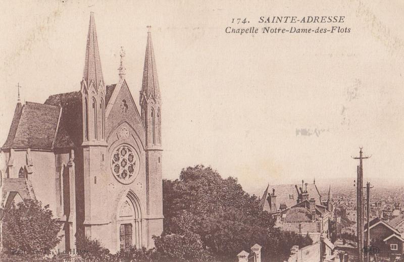 Sainte Adresse Chapelle Notre Dame Des Flots French Religious Postcard