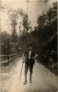 CPA AK Old Man on the Road - Photo Pc. GERMANY (915391)