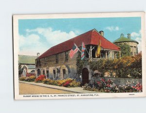 Postcard Oldest House In The U. S. St. Augustine Florida USA