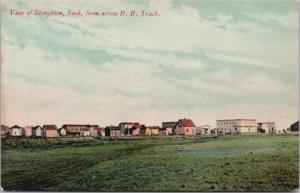 Stoughton SK Saskatchewan Sask. c1908 Antique Postcard E25