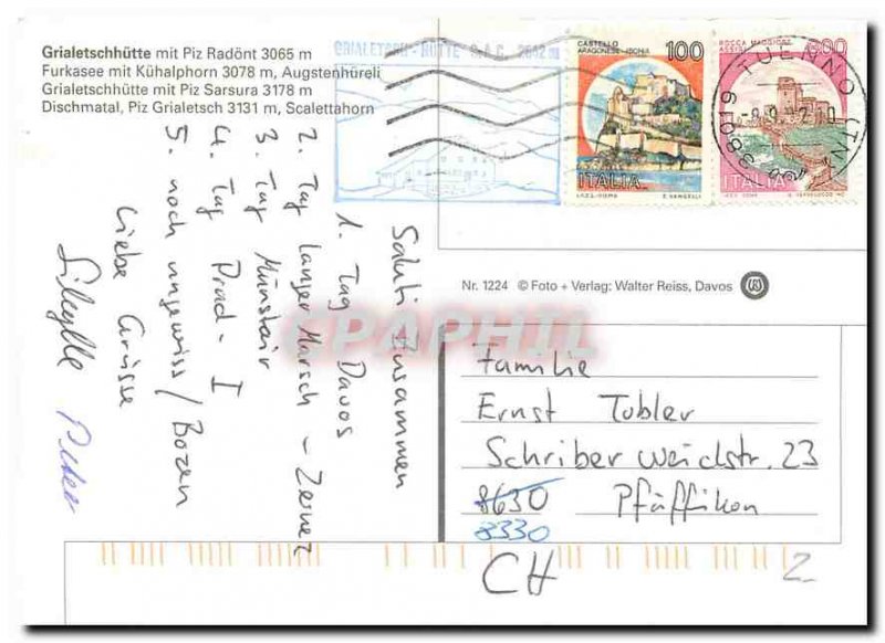 Postcard Modern Grialetsch