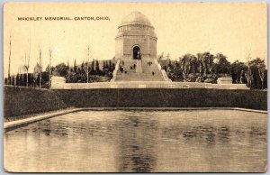 McKinley Memorial Canton Ohio OH Trees Historical Landmark Postcard
