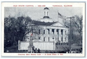 c1940 Old State Capitol Restaurant Exterior Building Vandalia Illinois Postcard