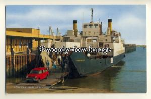 f1064 - British Railways Lymington Yarmouth Car Ferry - Freshwater - postcard