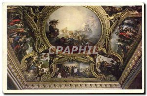 Old Postcard Chateau De Versailles Ceiling La Salle From the Throne