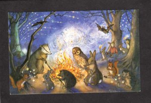 Fantasy Molly Brett  Bonfire Night Owl Squirrel  Medici Society Animals P...