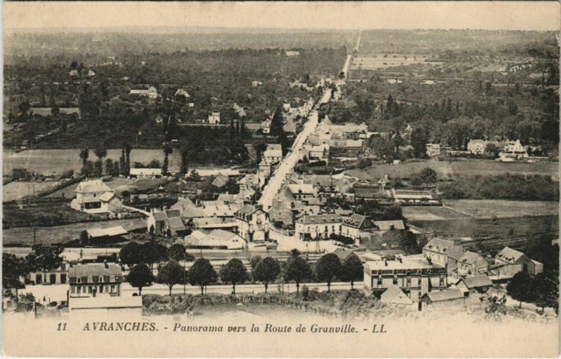 CPA AVRANCHES - Panorama VERS la route de GRANVILLE (149242)