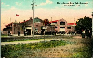 Vtg Advertising Postcard Des Moines Iowa IA Smith Music House State Fairgrounds