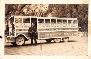 Ketchikan Alaska Pullen House Hotel Street Car Real Photo Postcard AA9130