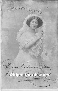 Annetta Lara Theater Actor / Actress 1904 Missing Stamp 